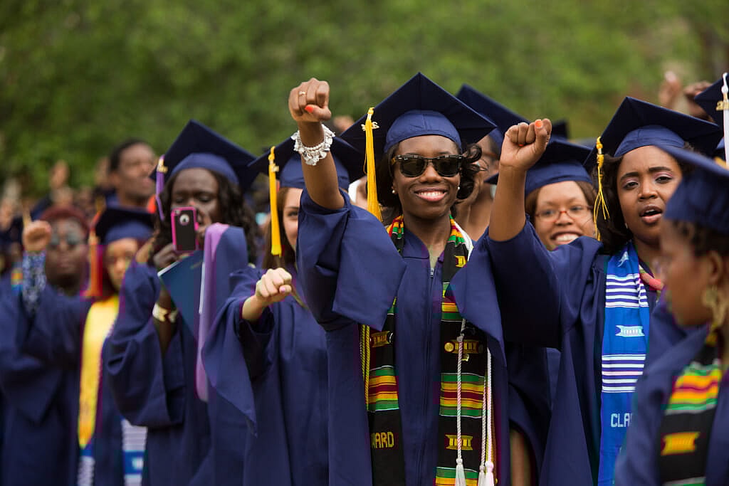 Graduates participate in Howard University’s 146th commencement exercises