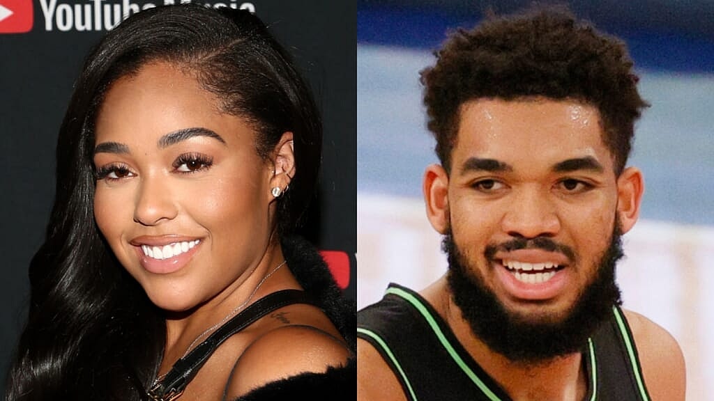 Singer Jordyn Woods and boyfriend Minnesota Timberwolves player Karl-Anthony Towns