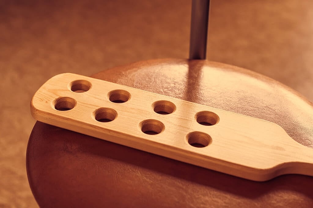 Wooden paddle x theGrio