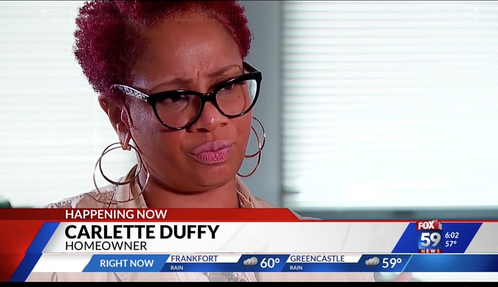 Homeowner Carlette Duffy