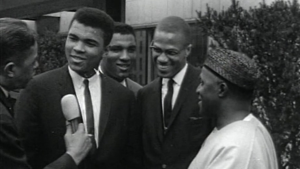 Boxer and activist Muhammad Ali and activist Malcolm X