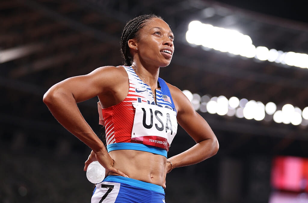 Track athlete Allyson Felix of Team United States