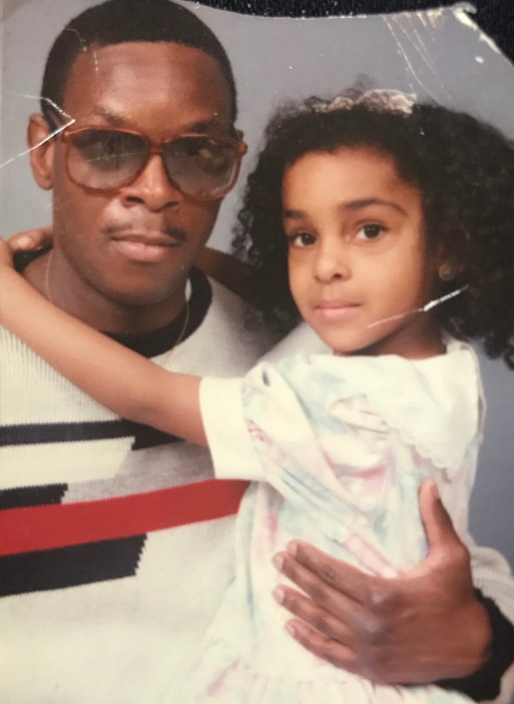 Natasha Alford and her father