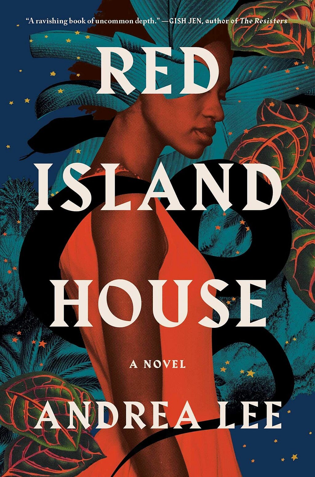 The cover of the book "Red Island House" by Andrea Lee