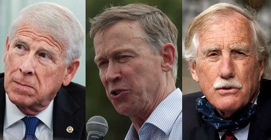 Sens. Roger Wicker, R-Miss., John Hickenlooper, D-Colo., and Angus King, I-Maine