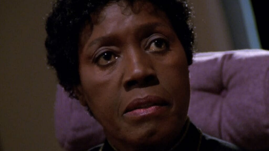 Actor and teacher Fran Bennett in "Star Trek: The Next Generation”