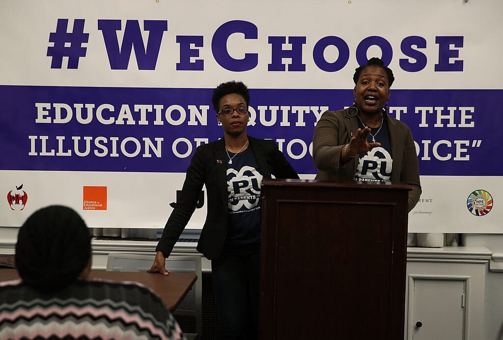 Ronsha Dickerson and Byheija Sabree of Camden Parents' Union