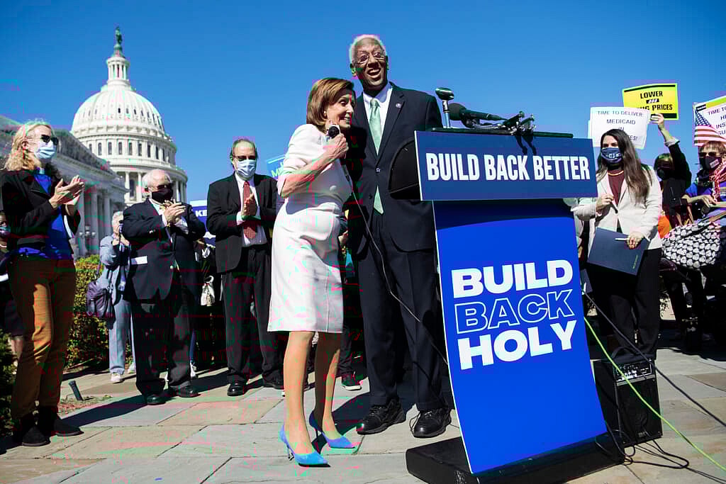 Speaker of the House Nancy Pelosi, D-Calif., and Rep. Donald McEachin