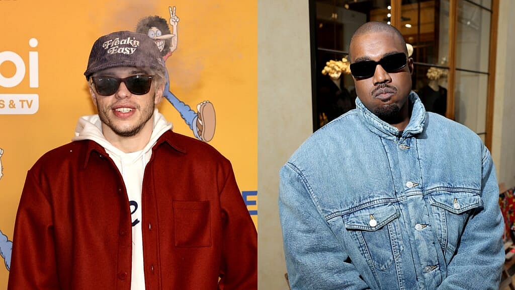 Comedian Pete Davidson and rapper Kanye West