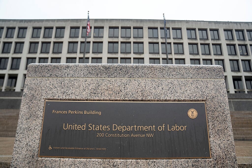 The U.S. Department of Labor building