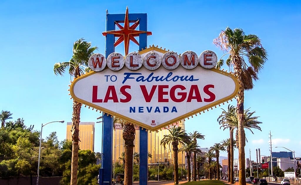 The Las Vegas welcome sign