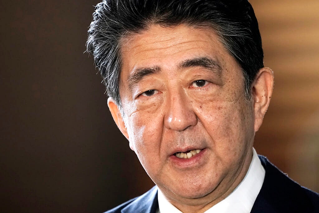 Japan’s outgoing Prime Minister Shinzo Abe