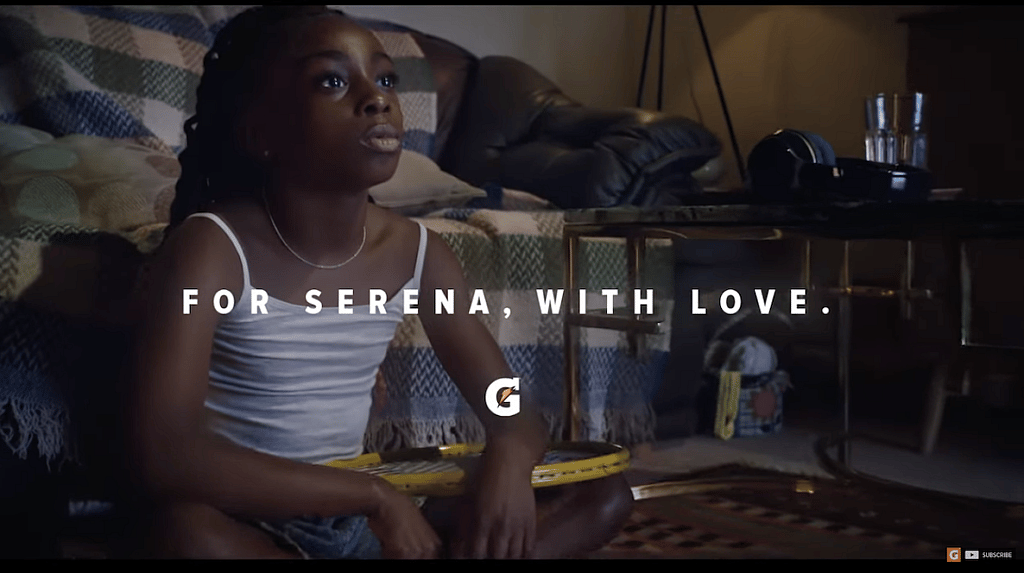 Gatorade's new ad dedicated to Serena Williams