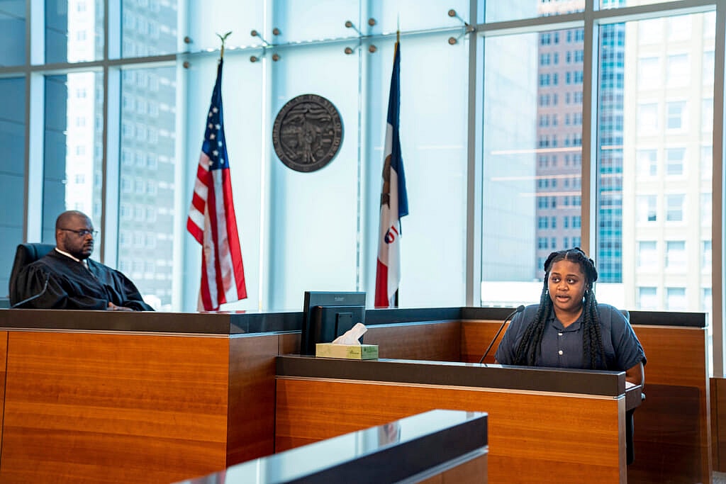 Polk County District Judge David M. Porter and Pieper Lewis