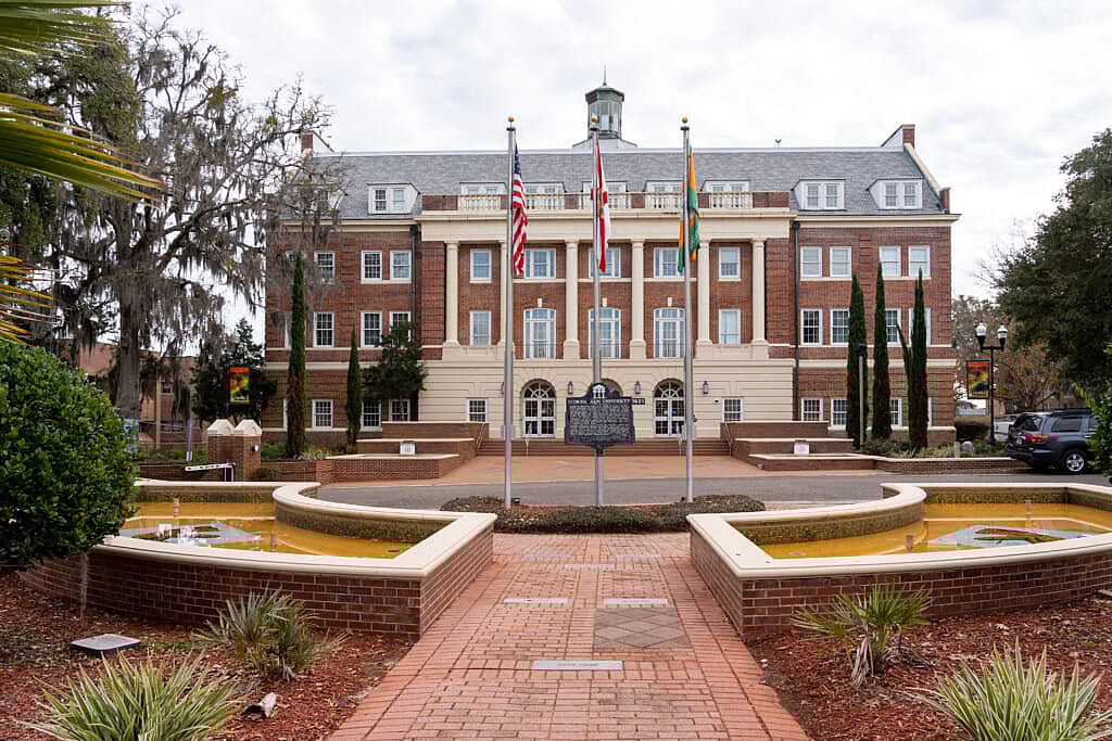 The J. R. E. Lee Hall on the campus of Florida A&M University