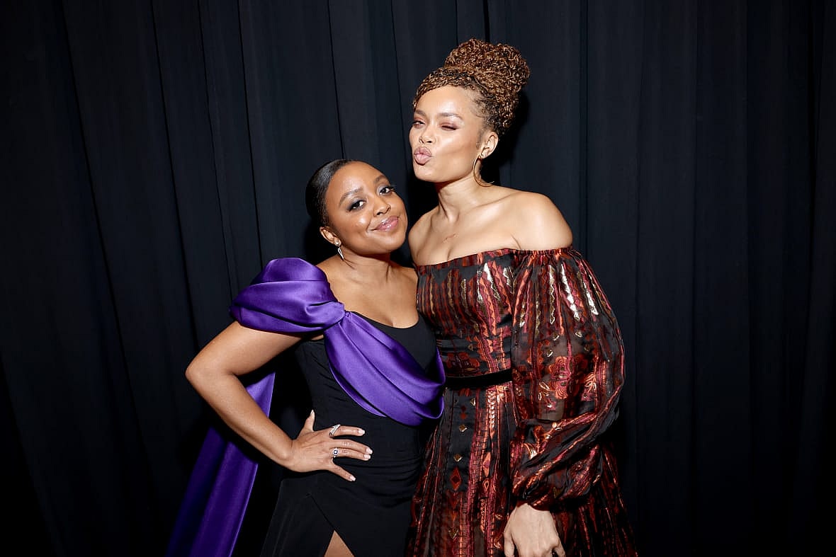 Actor, writer and producer Quinta Brunson and singer Andra Day