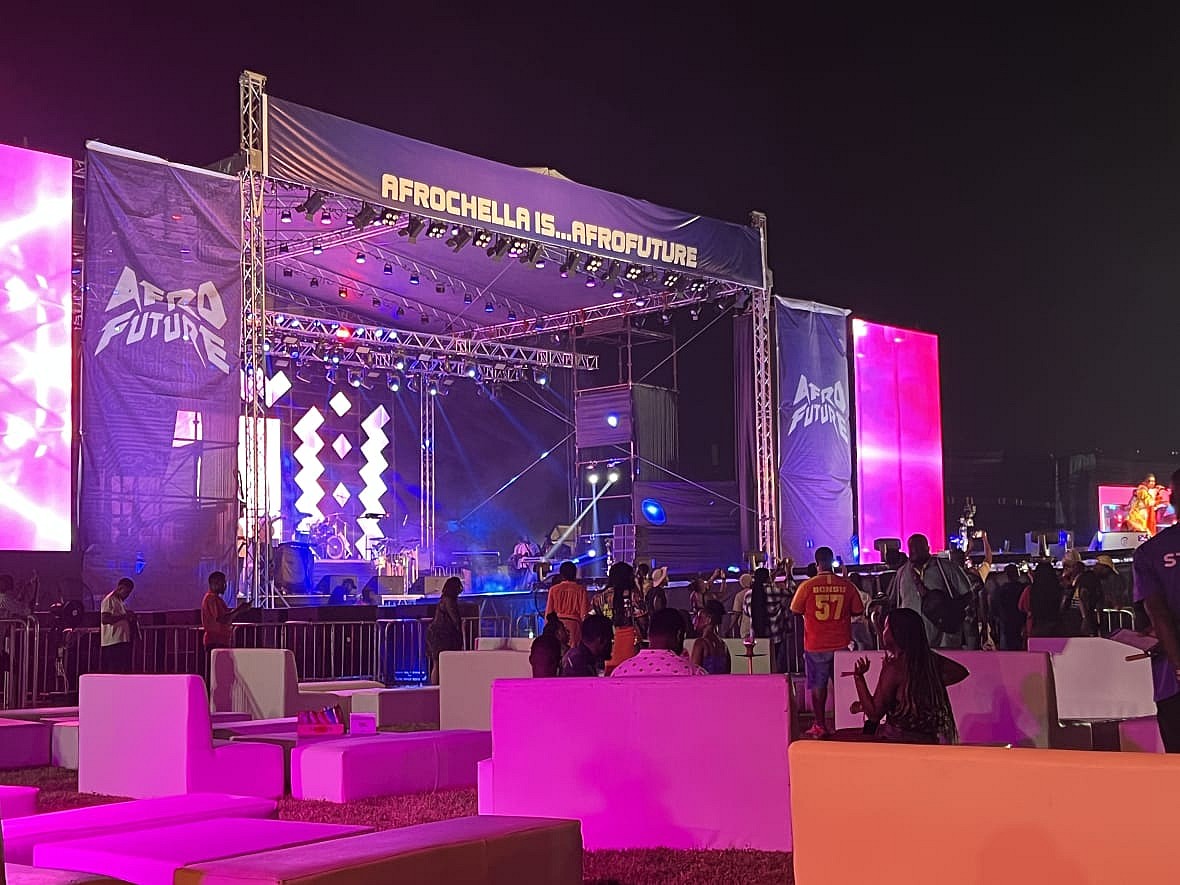 The main stage at the 2022 Afrochella Festival