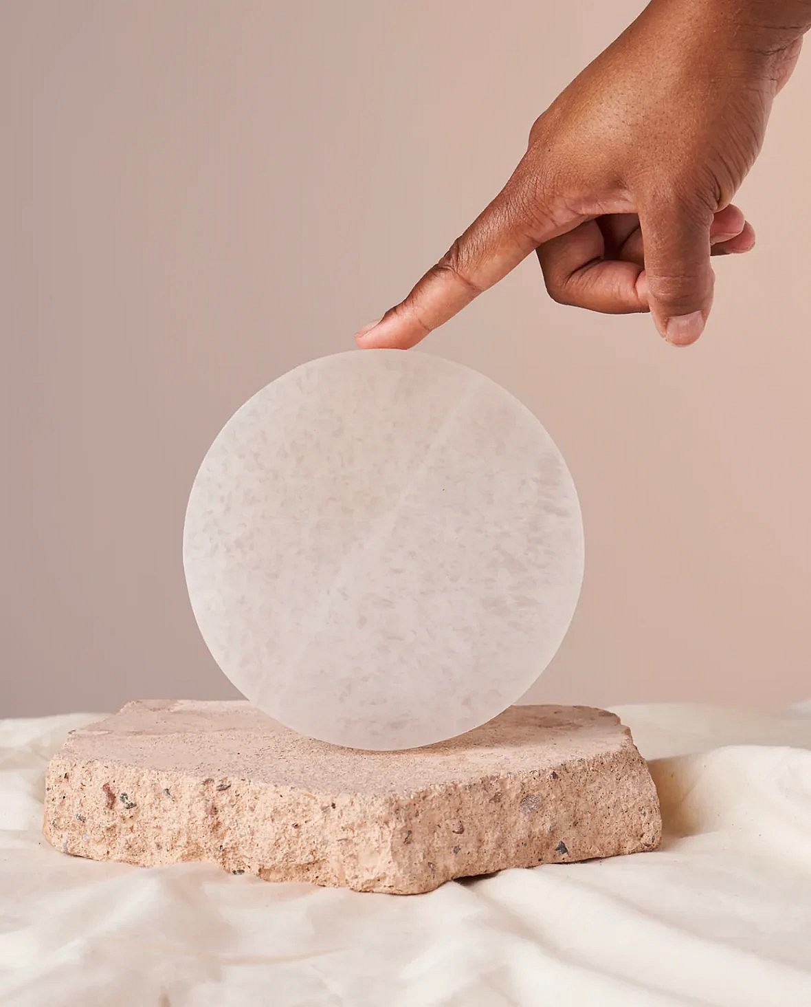 Heritage Apothecary's selenite charging plate