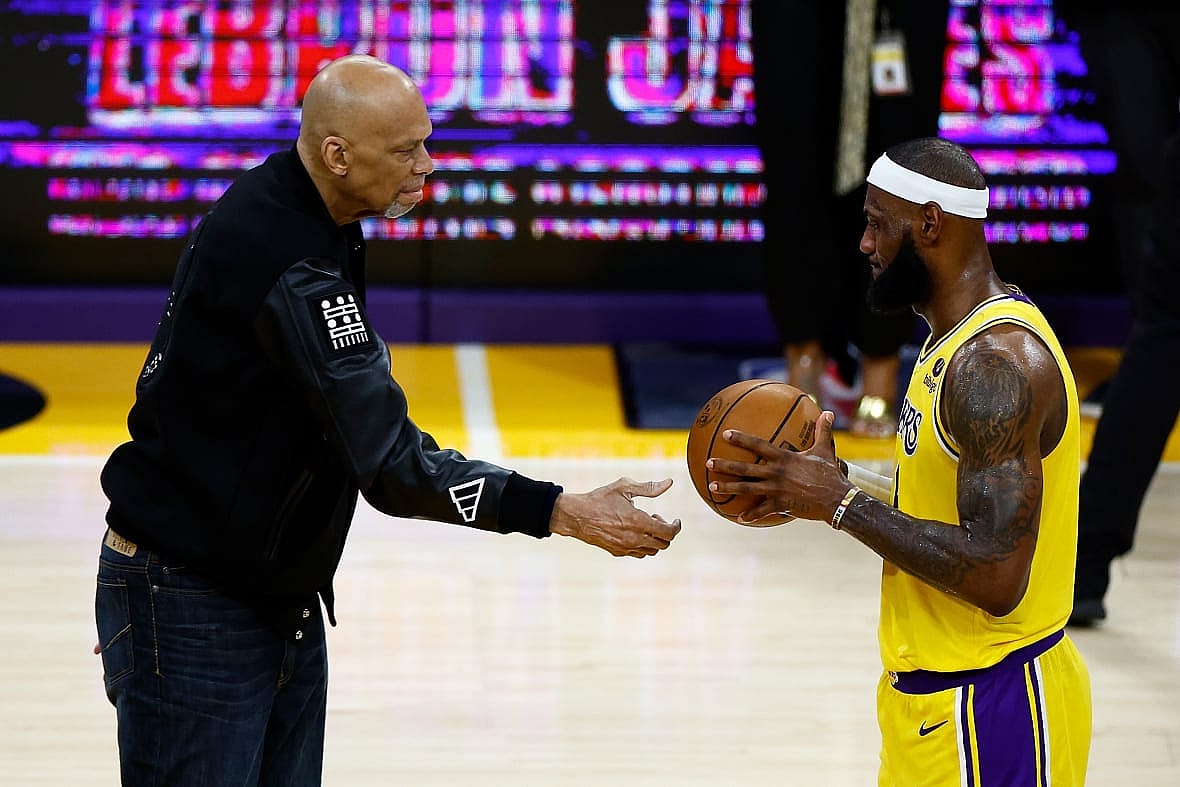 Kareem Abdul-Jabbar and LeBron James
