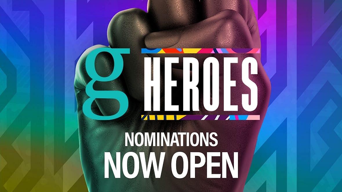 Poster for theGrio Heroes initiative