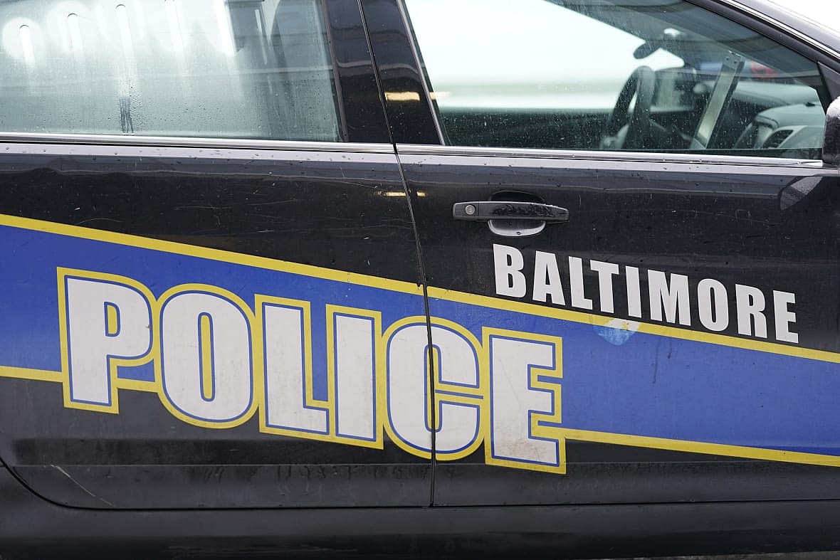 A Baltimore police cruiser