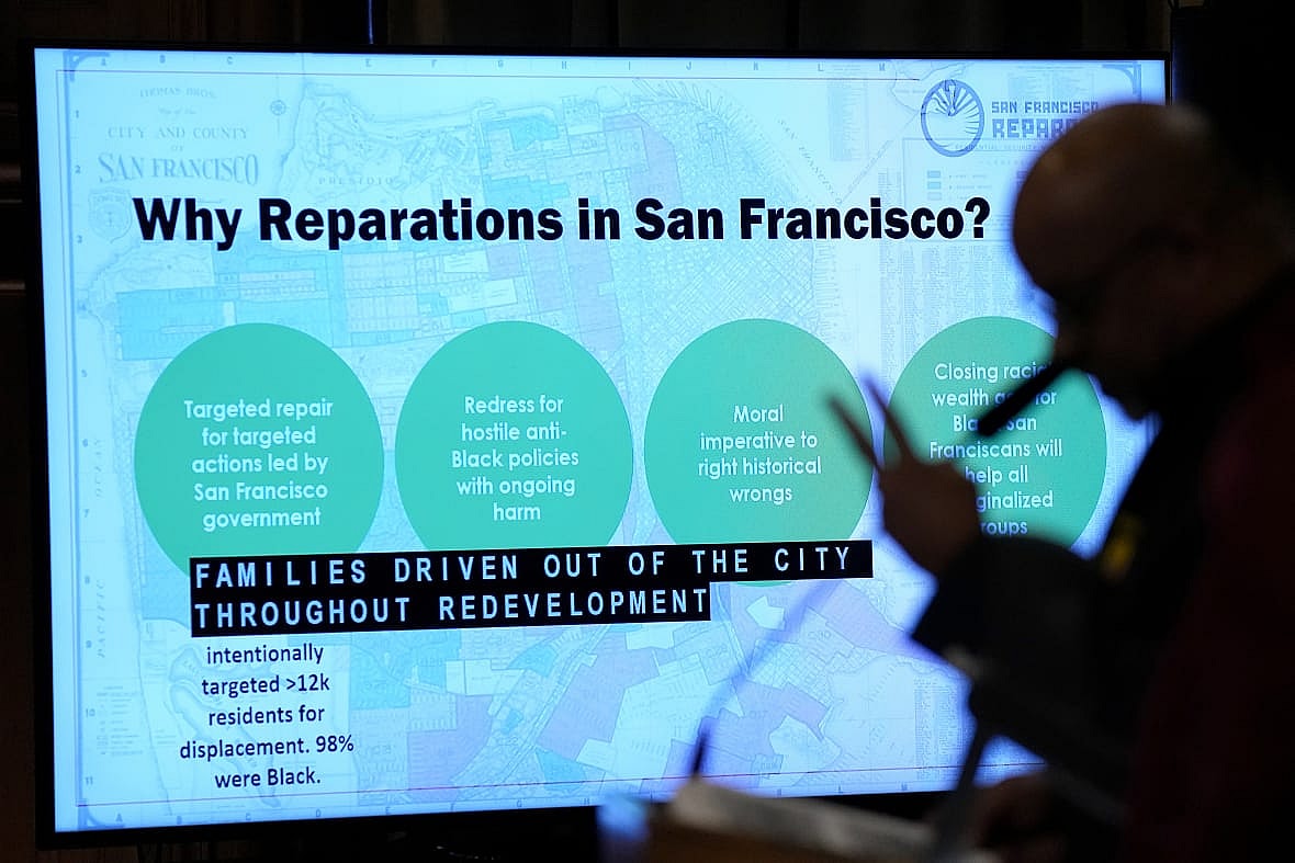 A graphic about reparations