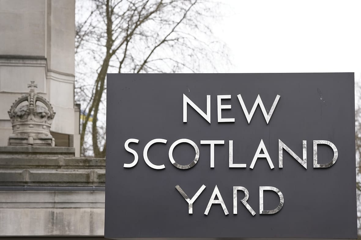 A sign outside New Scotland Yard