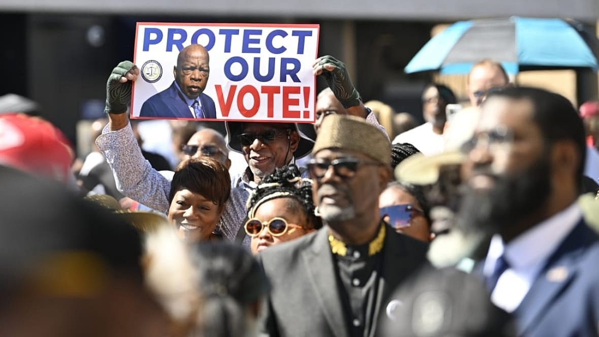 People gathered in Selma, Alabama
