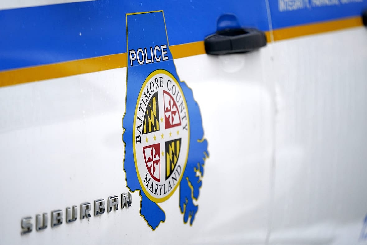 A Baltimore County police vehicle