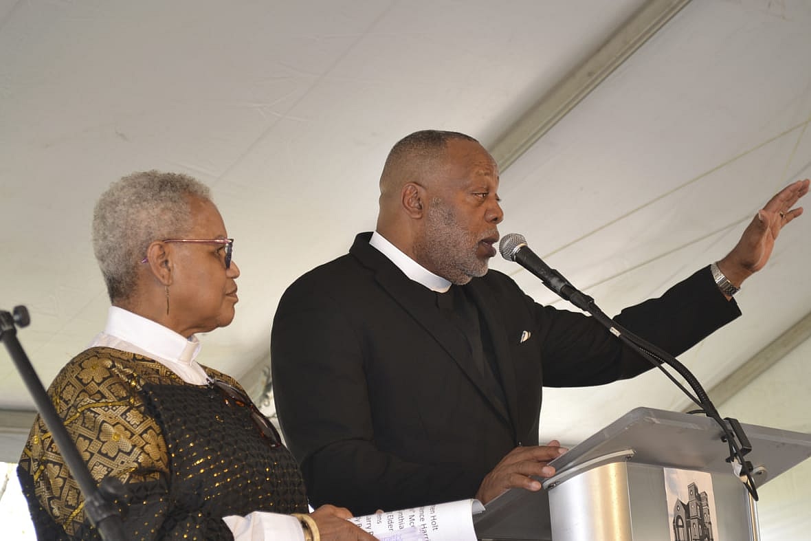 The Rev. Prudence Harris, an associate pastor of Bethel AME Church in Pittsburgh and pastor The Rev. Dale Snyder