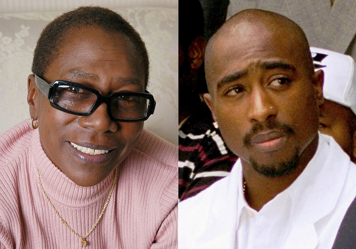Activist Afeni Shakur and her son, rapper Tupac Shakur