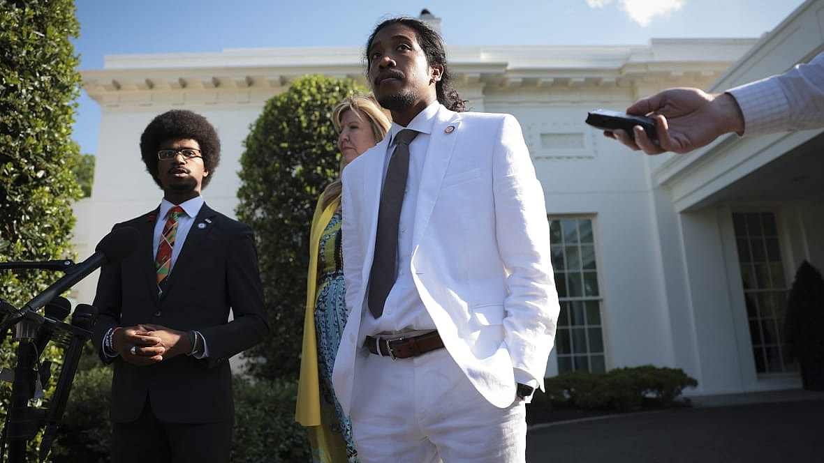 Tennessee state Rep. Justin Pearson, state Rep. Gloria Johnson, and state Rep. Justin Jones