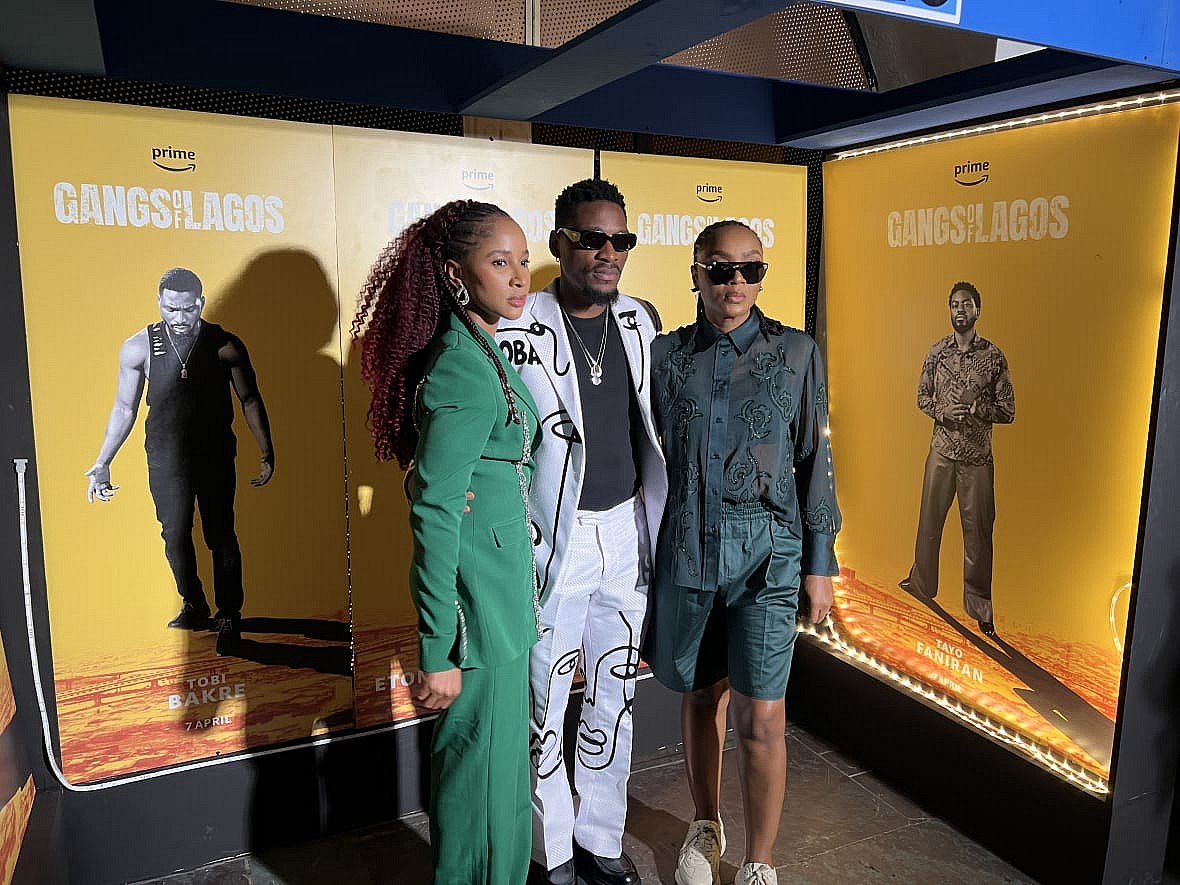 Actors Adesua Etomi-Wellington, Tobi Bakre and Chioma Akpotha