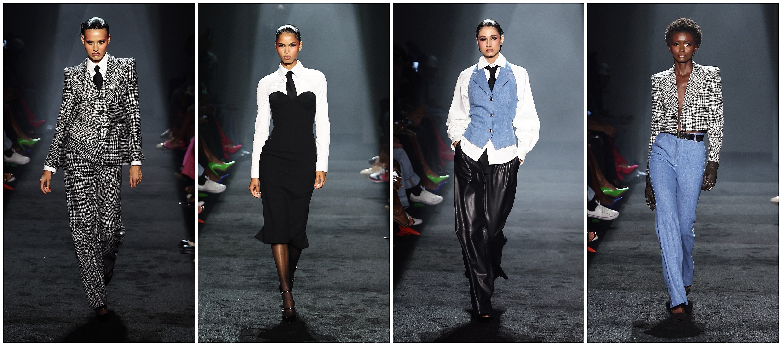 Models walk the Spring-Summer ’24 runways for Sergio Hudson