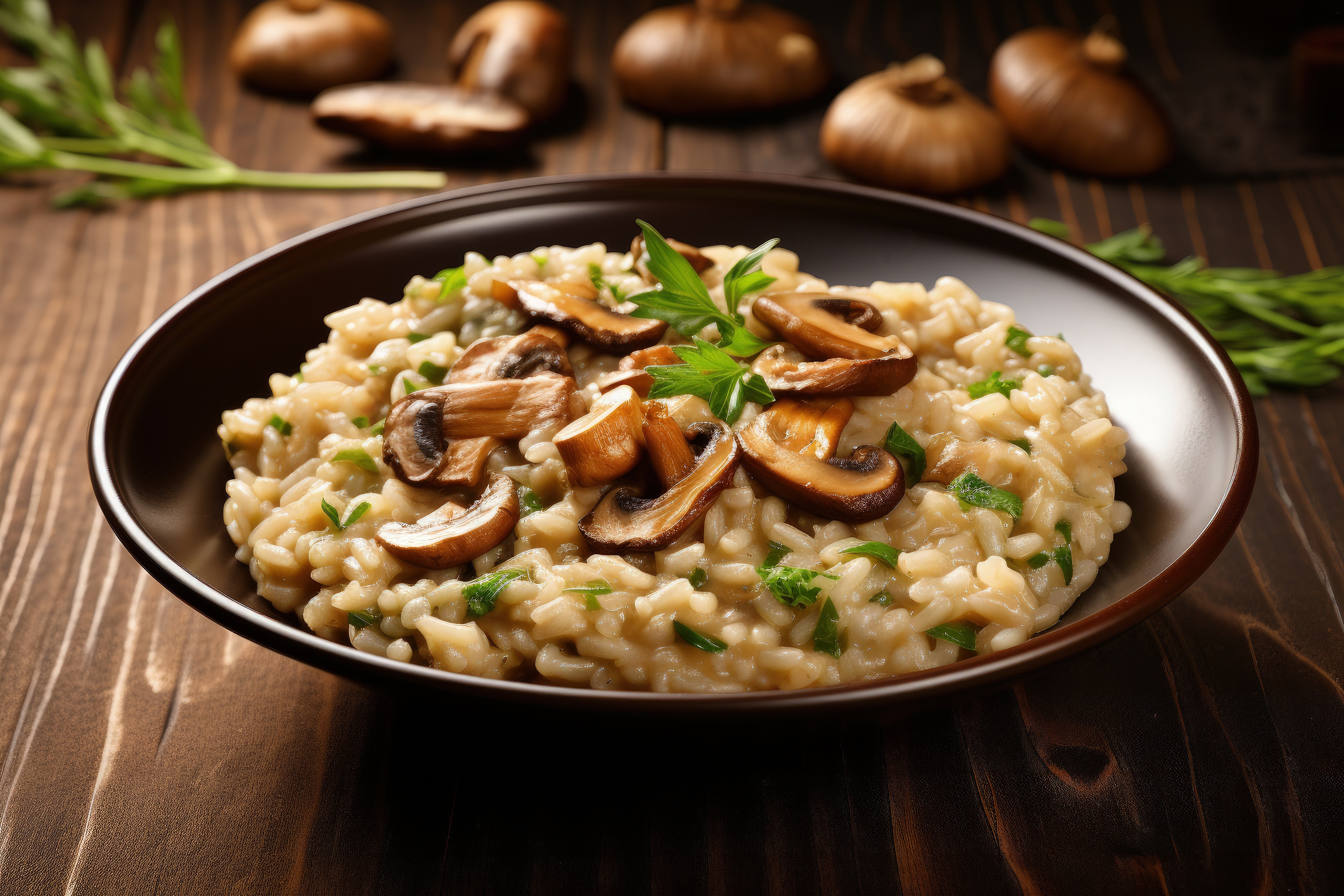 Mushroom risotto