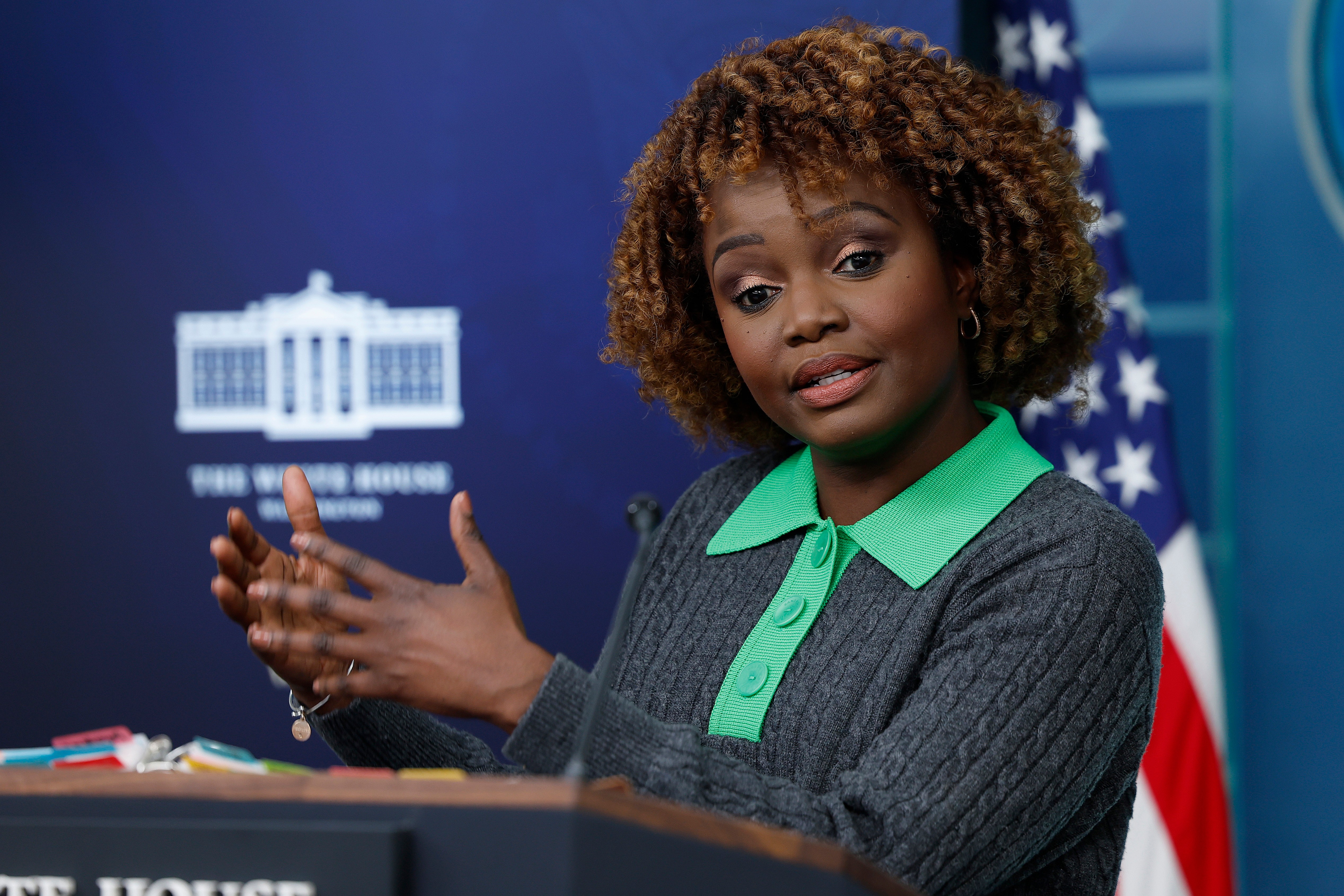 White House press secretary Karine Jean-Pierre