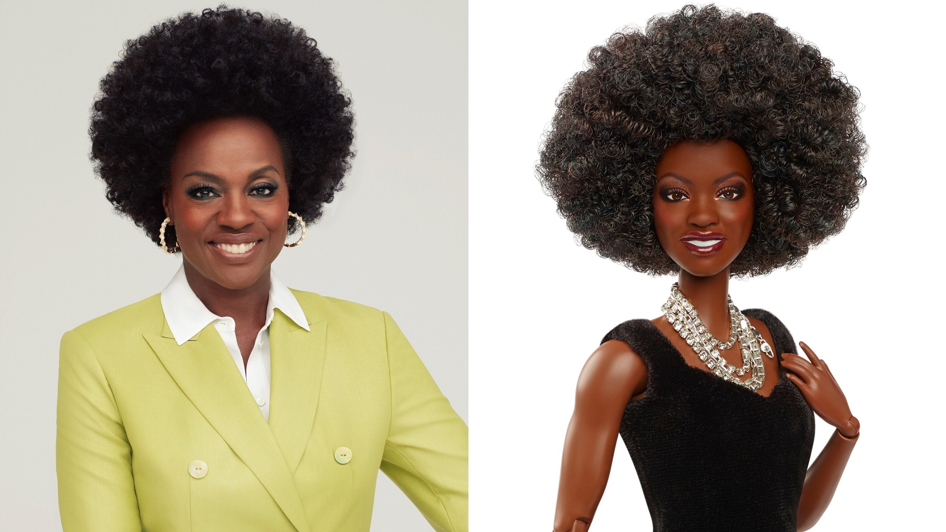 Viola Davis barbie, Black barbie, Barbie 65th anniversary, Barbie anniversary doll 2024, Barbie role model collection 2024 theGrio.com