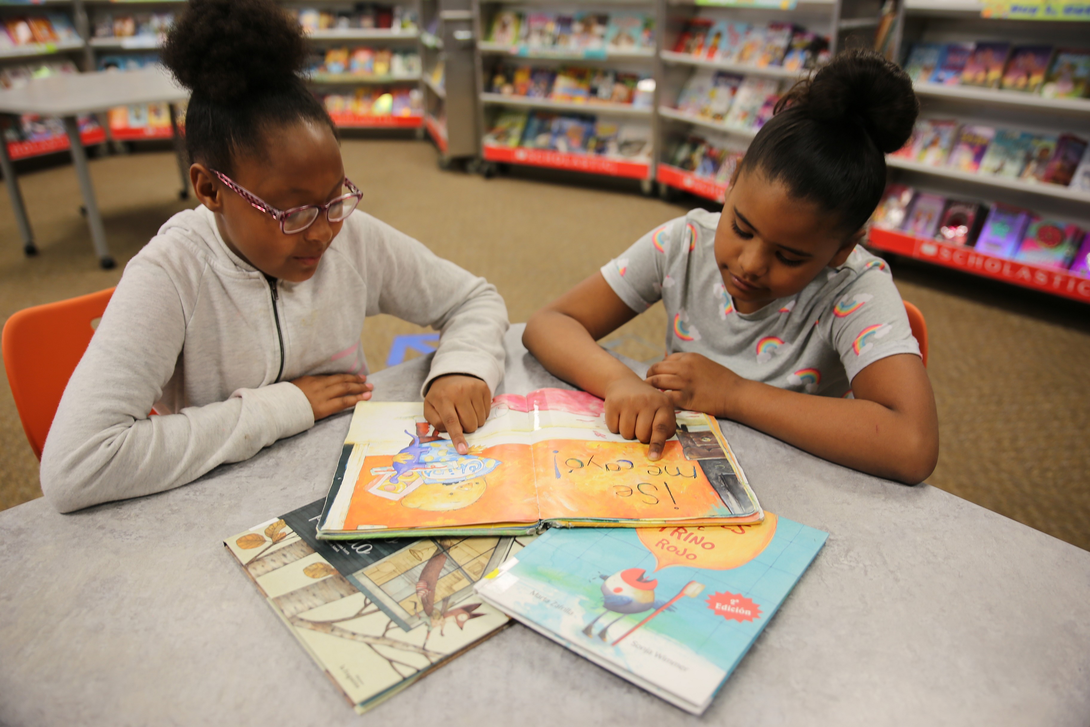 Students read a book in Topeka, Kansas