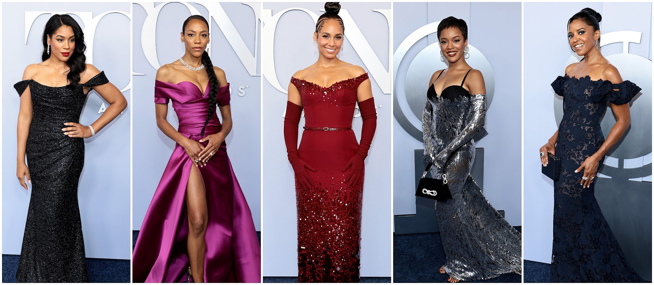 2024 Tony Awards, 77th Annual Tony Awards, 2024 Tony Awards red carpet, Tony Awards red carpet, Black stars at the Tony Awards, Red Carpet Style, Black Broadway, Black celebrity style, Kara Young, Alicia Keys, Taraji P. Henson, Cynthia Erivo, theGrio.com