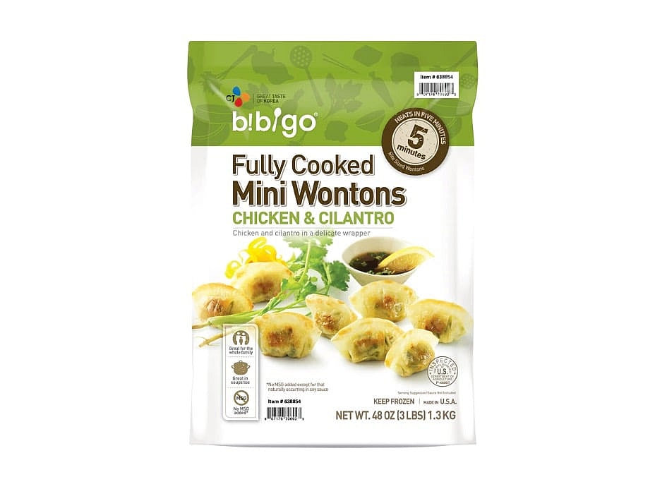 CJ Bibigo Chicken & Cilantro Mini Wontons