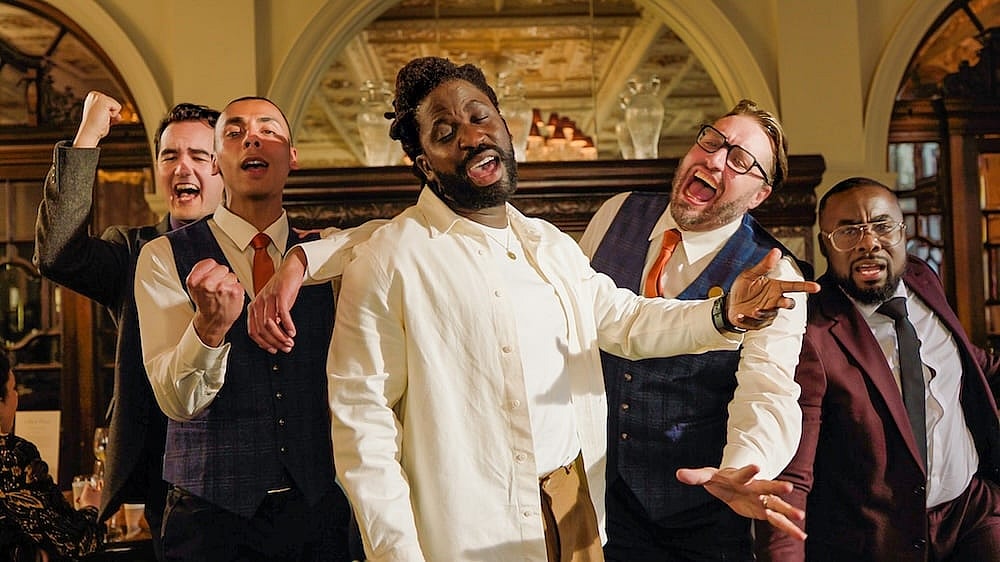 Adjani Salmon as Kwabena in Dreaming Whilst Black, season 2, episode 3, streaming on Paramount+.