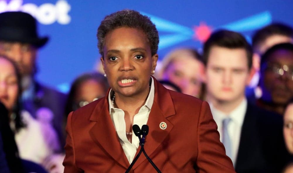 Lori Lightfoot speaks at her election night party Tuesday, April 2, 2019, in Chicago. Lori Lightfoot elected Chicago mayor, making her the first African-American woman to lead the city. (AP Photo/Nam Y. Huh) thegrio.com