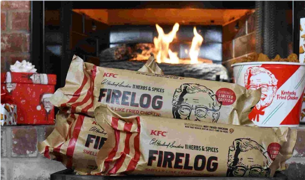 KFC firelog smells like chicken