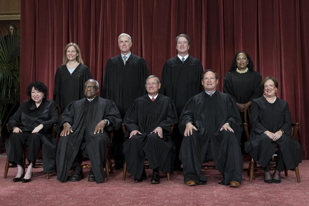The nine members of the Supreme Court in 2022