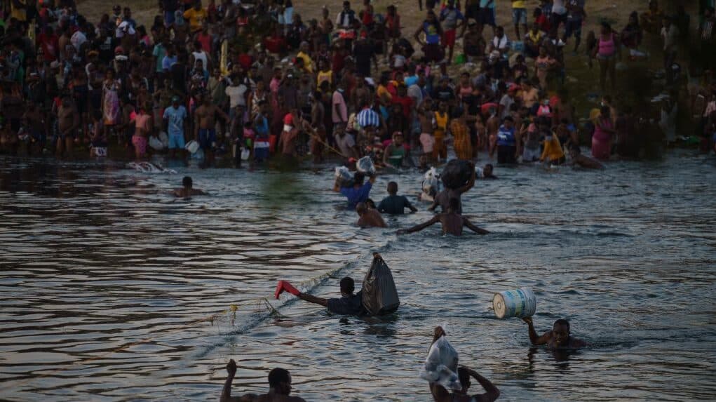Haitians at Texas border, theGrio.com