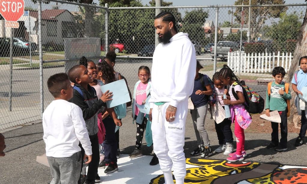 Nipsey Hussle square, blacc sam, marathon burger, los angeles, slauson, crenshaw, neighborhood nip foundation, snoop dogg, thegrio.com