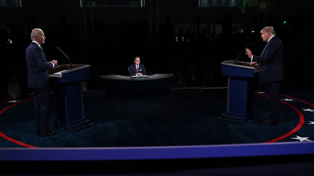 Donald Trump And Joe Biden Participate In First Presidential Debate