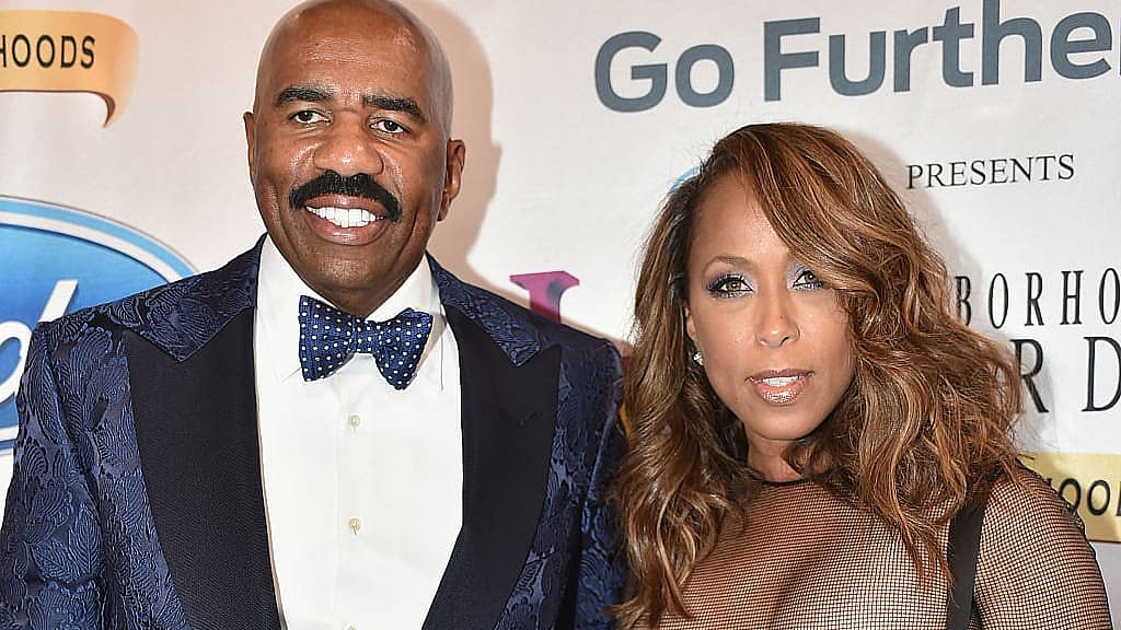 Steve and Marjorie Harvey marriage, Steve and Marjorie Harvey anniversary, Steve Harvey marriage, Steve Harvey, Marjorie Harvey, Black celebrity couples, Black famous couples, Black wedding anniversaries, Lake Como, Italy, theGrio.com