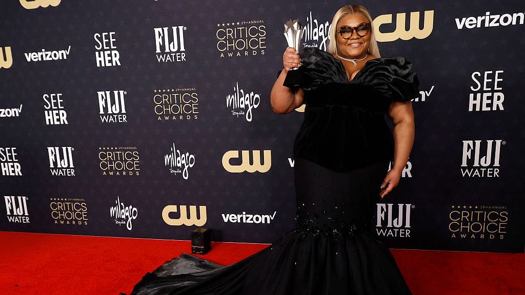 2024 Critics Choice Awards, 29th annual Critics Choice Awards, da'vine joy randolph Critics choice awards, Ayo Edebiri Critics choice awards, who won critics choice awards?, Black stars at the Critics Choice awards, Crictics choice awards fashion, Critics Choice awards red carpet looks, who was the best dressed at the Critics choice awards? theGrio.com