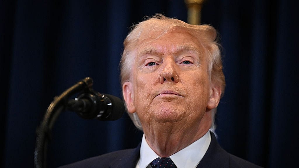 DORAL, FLORIDA - MARCH 09: U.S. President Donald Trump speaks to reporters during a news conference at Trump National Doral Miami on March 9, 2026 in Doral, Florida. President Trump spoke on his administration's strikes on Iran. (Photo by Roberto Schmidt/Getty Images)